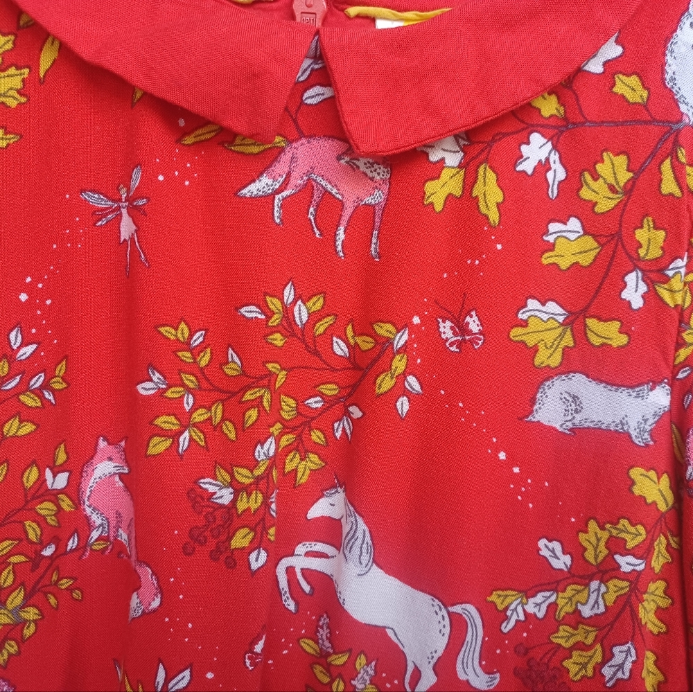 Mini boden 6-7 woodland dress